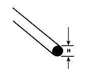 Round Rod (1 pcs)  H-0,5mm W-0,5mm L-250mm