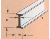 Profil I (1 pcs)  H-4,8mm W-2,4mm T-0,9mm L-600mm