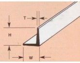 Profil L (1 pcs)  H-9,5mm W-9,5mm T-1,1mm L-600mm