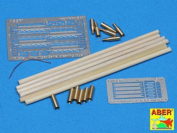 1:16 Barrel cleaning rods with brackets for Tiger II