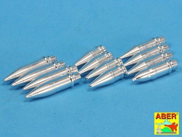1:16 Panzer IV various 7,5 cm ammo projectiles x 12 pcs.