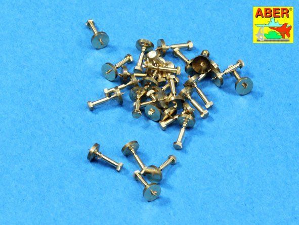 1:16 Turned imitation of Hexagonal bolts 1,55mm x 30pcs.