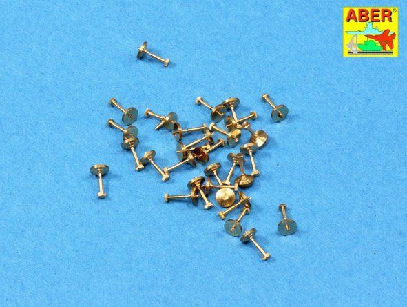 1:16 Turned imitation of Hexagonal bolts - 1,19mm x 30 pcs.