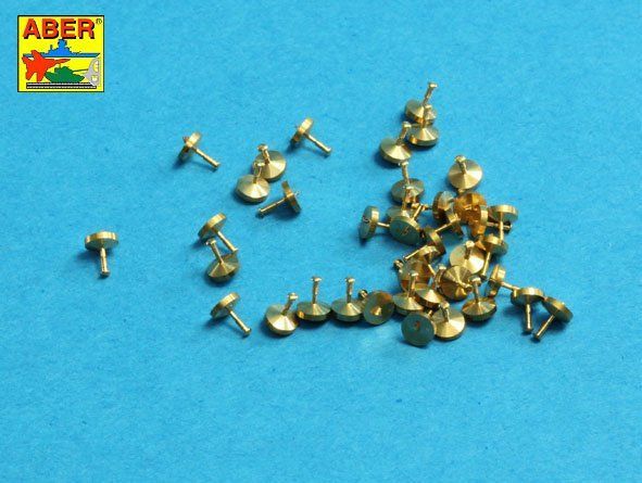 1:16 Turned rivets 0,9 x1,3 x 0,5mm 40 pcs.
