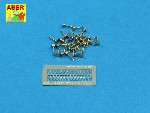 1:16 Wing nuts PE nuts with turned bolt x 30 pcs.