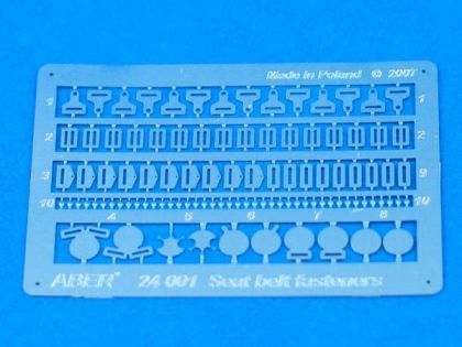 1:24 Seat belt fasteners