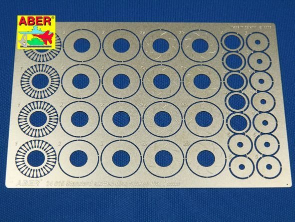 1:24 Standard slotted discs brakes dia. 14mm
