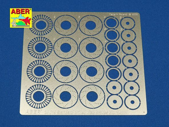 1:24 Standard drilled discs brakes dia. 14mm