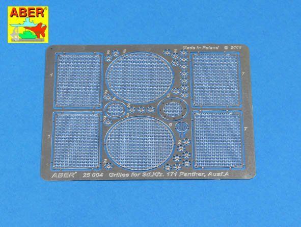 1:25 PzKpfw V Ausf.A/D grilles