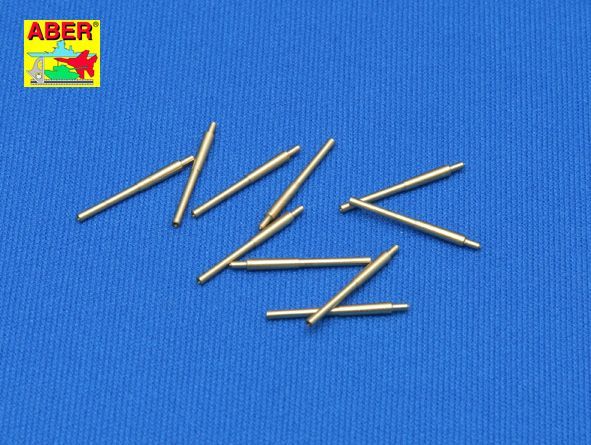 1:350 Set of 10 pcs 203 mm barrels for Japan ships: Atago, Kumano, Myoko etc.