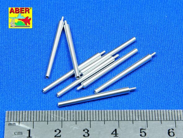 1:350 Set of 8 pcs 406 mm barrels for Japanese ships Mutsu and Nagato