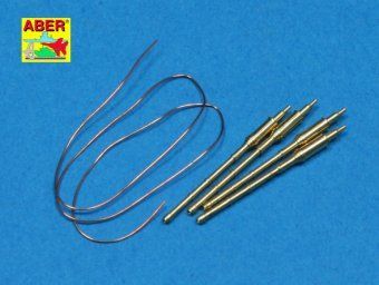 1:350 Set of 4 pcs 130mm barrels for AK-130 Russian Navy