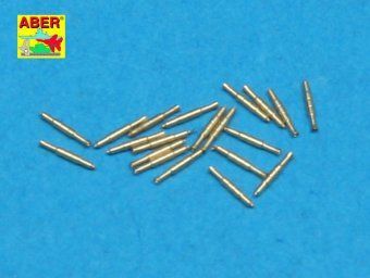 1:350 Set of 20 pcs 0,5in (12,7mm) Vickers Mk.III machine gun barrels for Royal Navy ships