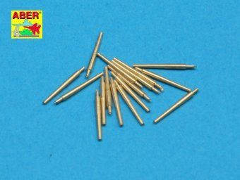 1:350 Set of 16 pcs 102 mm type BL Mk.IX barrels for Royal Navy