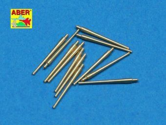 1:350 Set of 12 pcs 100 mm barrels M1930 L45 for French ships