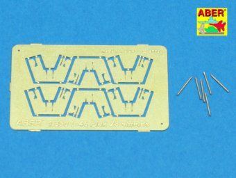 1:350 Set of 6 pcs 4cm Flak 28 barrels with shields for German Navy