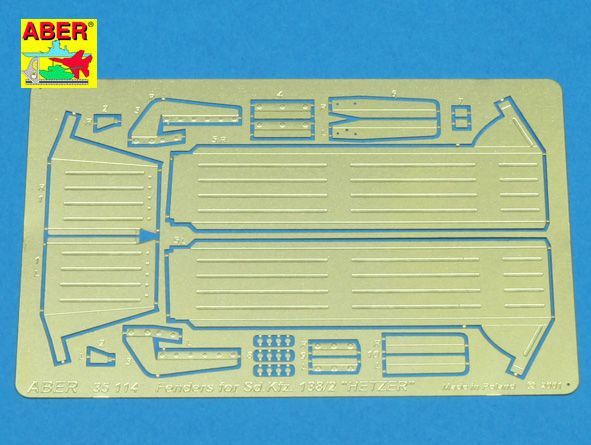 1:35 Fenders for Sd.Kfz. 138/2 ''Hetzer'' - for all version