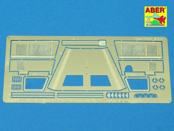 1:35 German 3 ton Half-track Sd.Kfz.11 - vol.2 - additional set - engine overlay