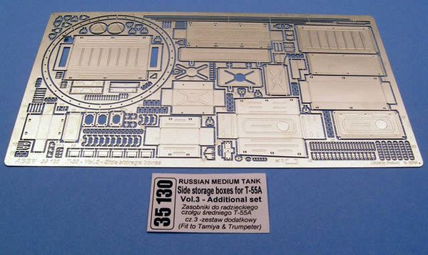 1:35 Side storage boxes for Russian medium tank T-55A - vol. 3 - additional set
