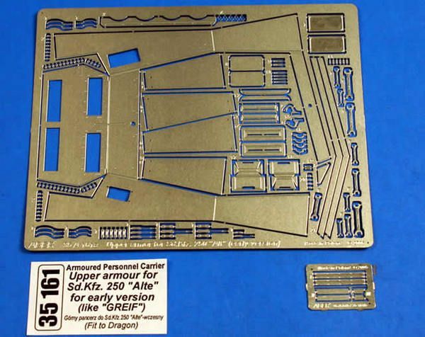 1:35 Upper armour for armoured personnel carrier Sd.Kfz. 250 ''Alte'' (for early version like ''Grei