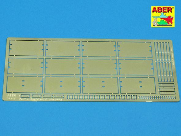 1:35 Side skirts for Panther Ausf. A, D, Bergepanther