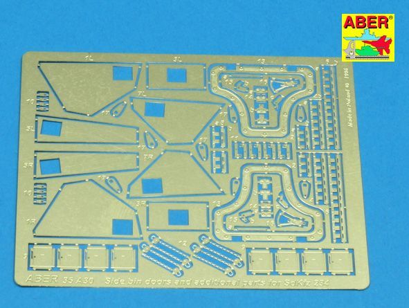 1:35 Side bin doors and additional parts for Sd.Kfz. 234