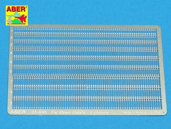 1:35 Tie down cleats (2nd choice)