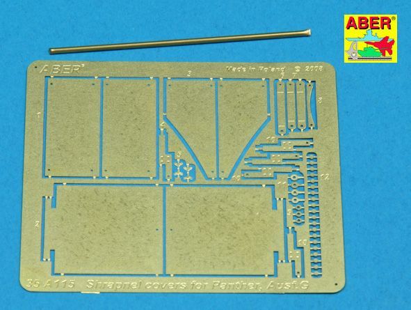 1:35 Aditional shrapnel covers for Panther Ausf.G