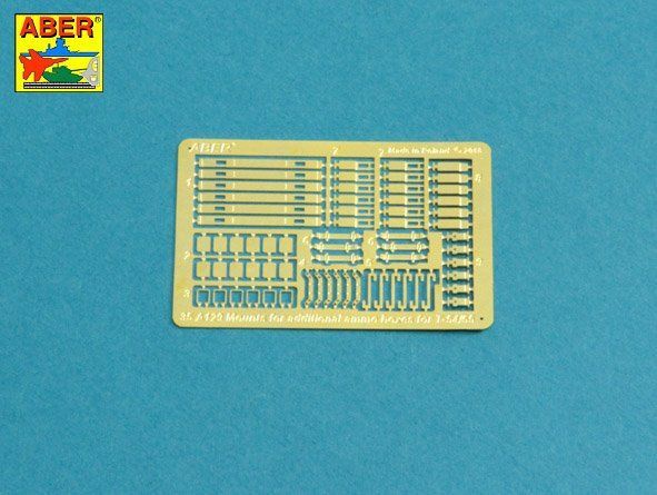 1:35 Mounts for additional ammunition boxes used on Soviet tanka like: T-54; T-55 or T-62