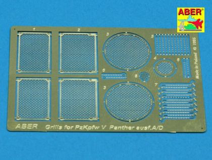 1:35 Grilles for german tank Grilles for PzKpfw V Ausf.A/D ''Panther'' (Sd.Kfz.181)