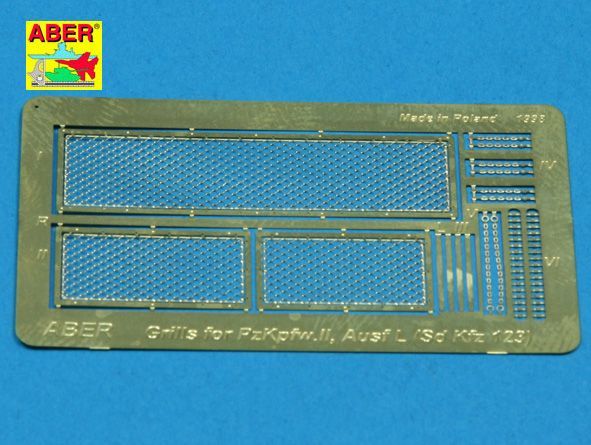 1:35 Grilles for german tank Pz.Kpfw. II, Ausf.L ''Luchs'' (SD.Kfz.123)