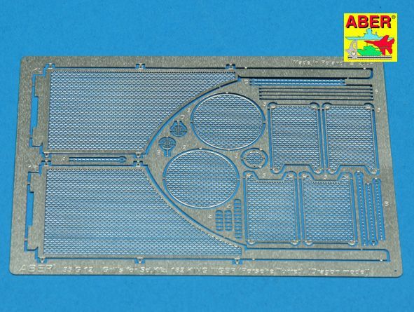 1:35 Grilles for german tank Sd.Kfz. 182 King tiger (Porsche Turret)