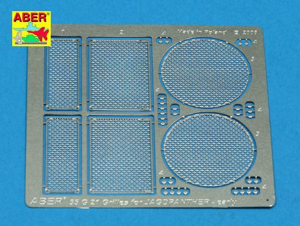 1:35 Grilles for german tank destroyer Jagdpanther Ausf.G1 early