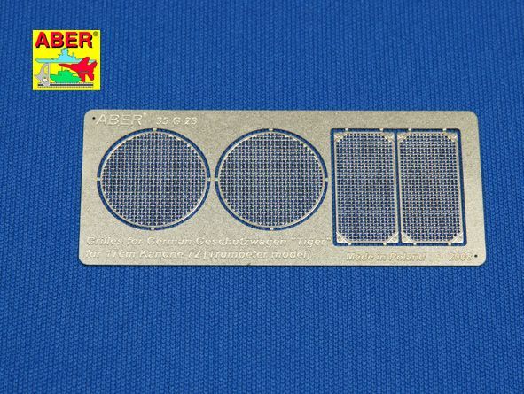 1:35 Grilles for german self proppeled gun Geschützwagen ''Tiger'' für 17cm Kanone 72