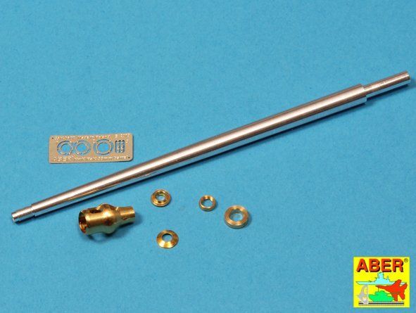 1:35 88 mm Kwk 43/2 L/71 barrel for German Heavy Tank Tiger B Porsche-Turm, with Early Muzzle Brake