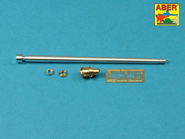 1:35 German 75mm barrel for Kwk 40 L/48 with middle model muzzle brake