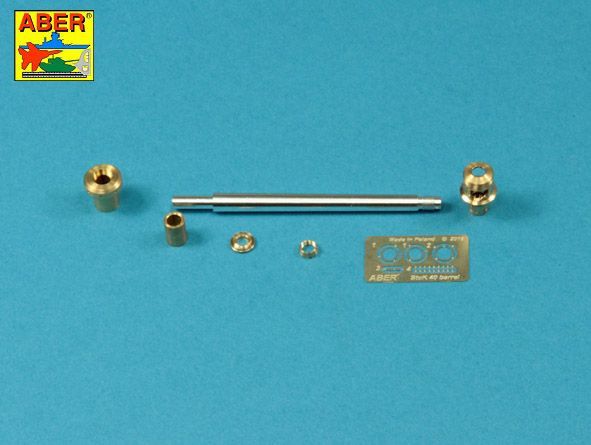 1:35 German StuK.40 L/48 7,5cm barrel with late muzzle brake