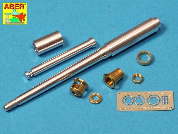 1:35 88mm KwK36/L56 barrel for German Tank Tiger I, Ausf. E - with late muzzle brake