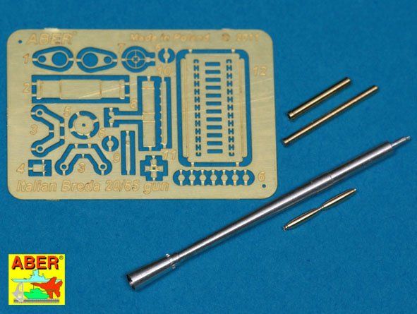 1:35 Barrel for Italian Breda 20mm L/65 automatic gun