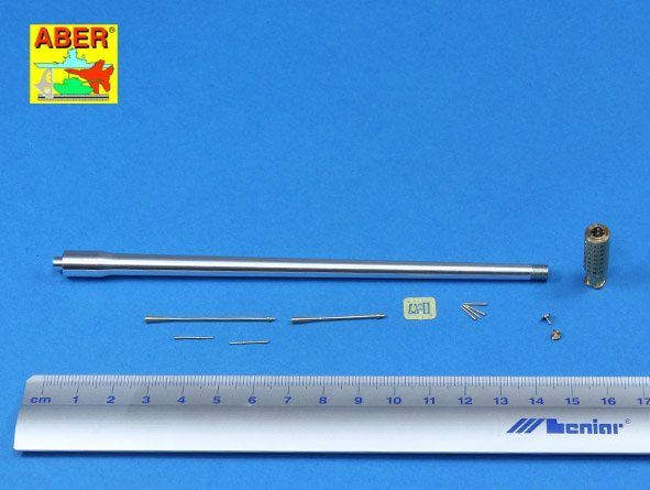 1:35 Armament for Soviet JS-7 Heavy Tank (With long muzzle brake) - 1x130mm, 2x14,5mm, 6x7,62mm