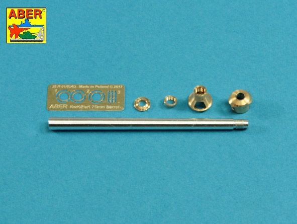 1:35 75mm KwK40L/48 barrel with middle model muzzle brake for Germ.Pz.Kpfw.VI, Ausf.H