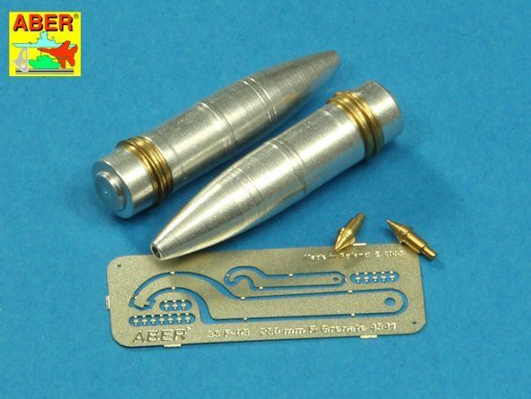 1:35 German 280 mm R Grenates 4341 for Leopold Rail Gun