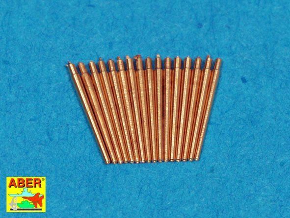 1:400 Set of 16 pcs 37mm L/83 barrels SK C/30 for German war ships