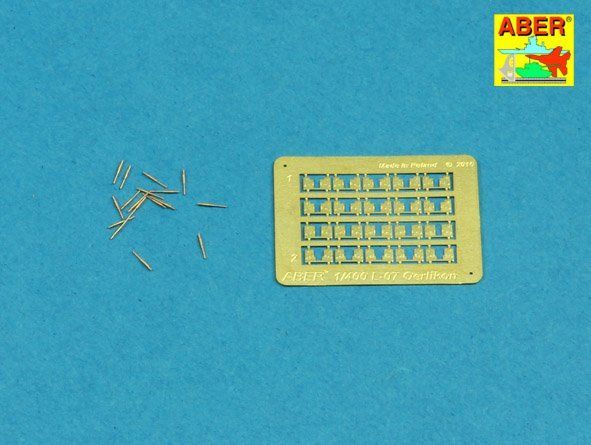 1:400 Set of 20 pcs 20mm L/70 Oerlikon barrels for USA and Royal Navy