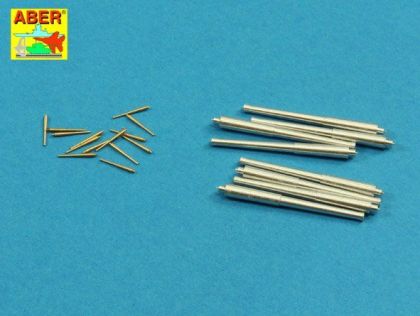 1:400 Set of barrels for Royal Navy Battleships Hood 381 mm x 8, 102 mm x 14