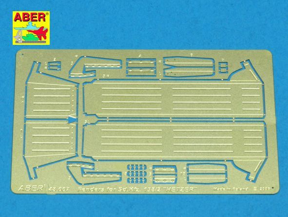 1:48 Fenders for german tank destroyer Sd.Kfz. 138/2 Jagdpanzer 38(t) ''Hetzer''