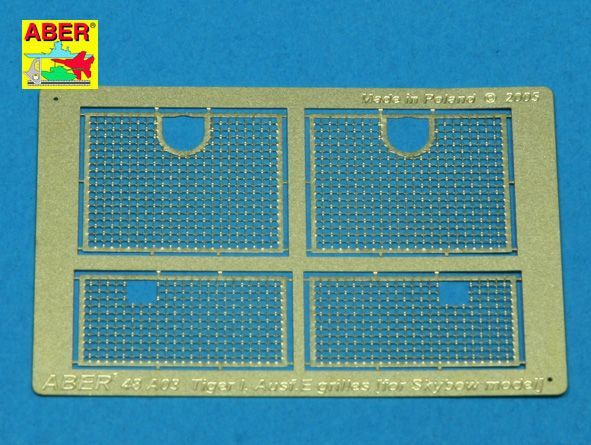1:48 German tank Tiger I grilles