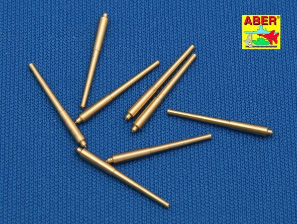 1:700 Set of 8 pcs 381mm long barrels for turrets without antiblast covers ships Hood