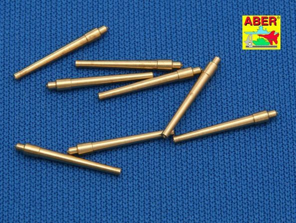 1:700 Set of 8 pcs 381mm short barrels for turrets with antiblast covers ships Hood