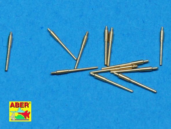 1:700 Set of 12 pcs 150 mm barrels for German ships: Bismarck, Tirpitz, Scharnhorst, Gneisenau